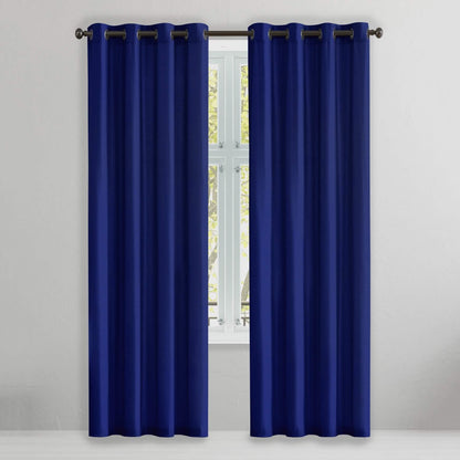 2-Piece Set: Solid Blackout Thermal Window Curtain Pair Panel DailySale