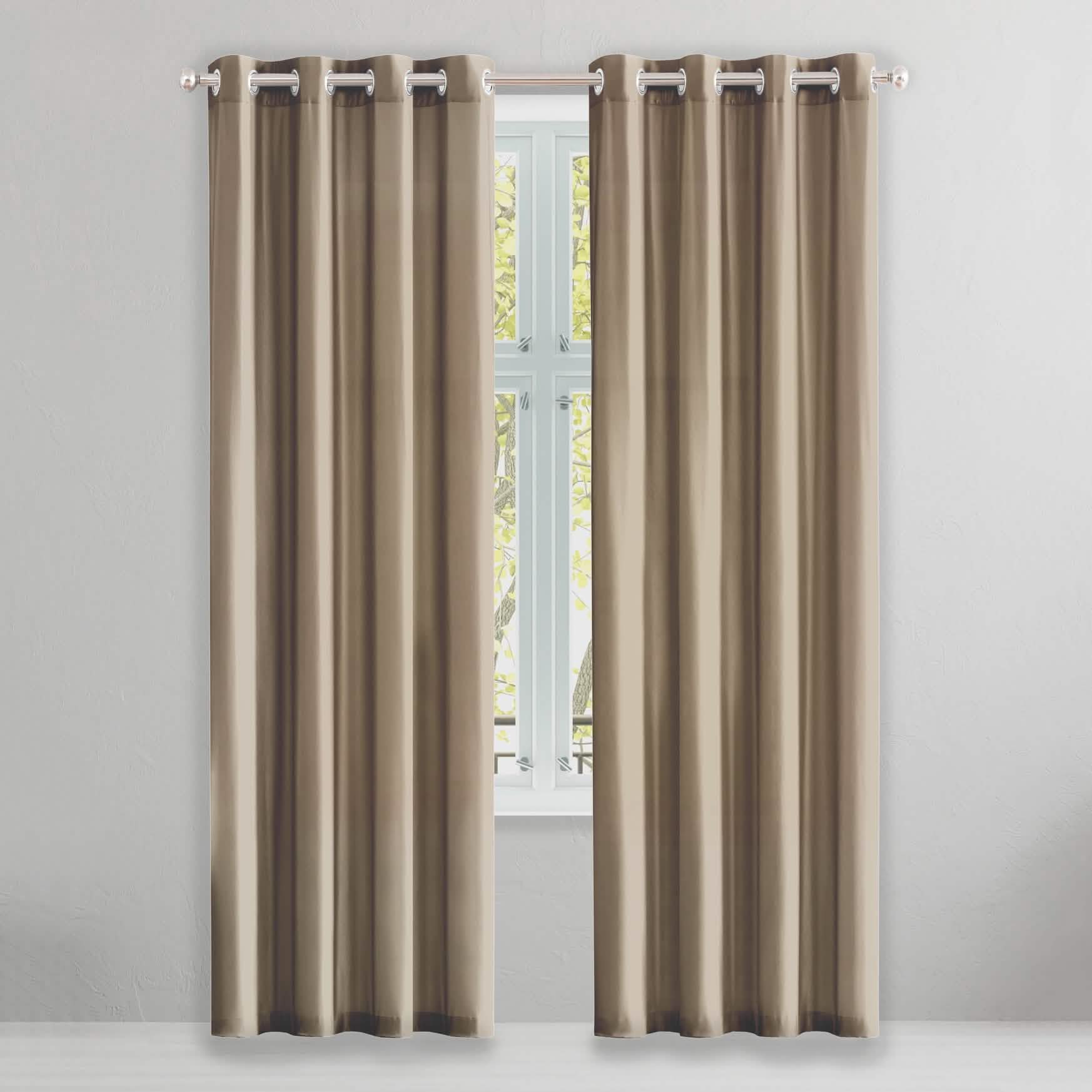 2-Piece Set: Solid Blackout Thermal Window Curtain Pair Panel DailySale