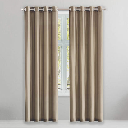 2-Piece Set: Solid Blackout Thermal Window Curtain Pair Panel DailySale