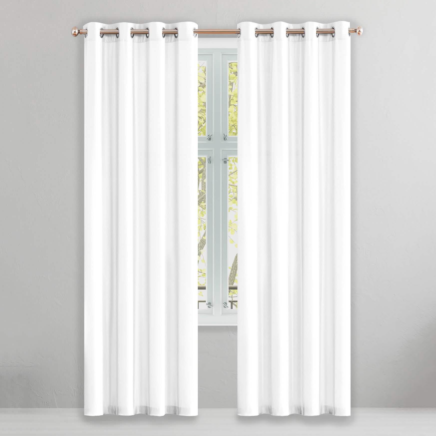 2-Piece Set: Solid Blackout Thermal Window Curtain Pair Panel DailySale