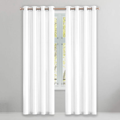 2-Piece Set: Solid Blackout Thermal Window Curtain Pair Panel DailySale