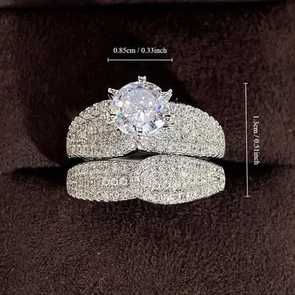 2-Piece Set: Sterling Silver Bridal Ring DailySale