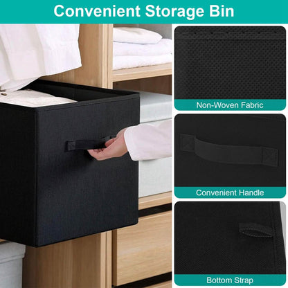 2-Piece Set: Storage Bin Non-Woven Fabric Cube Organizer DailySale