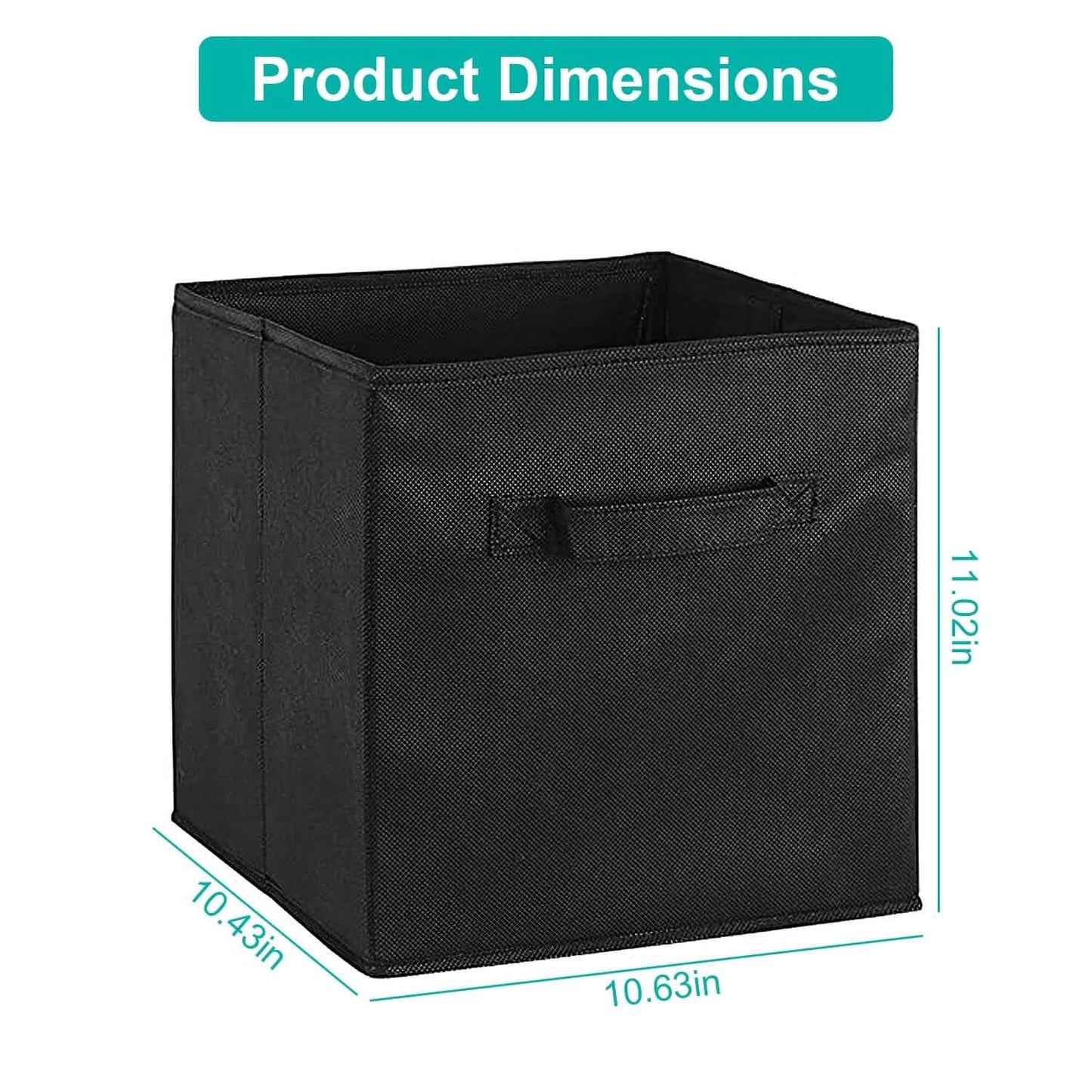 2-Piece Set: Storage Bin Non-Woven Fabric Cube Organizer DailySale