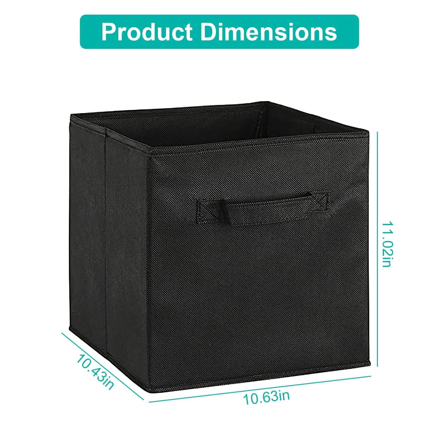 2-Piece Set: Storage Bin Non-Woven Fabric Cube Organizer DailySale