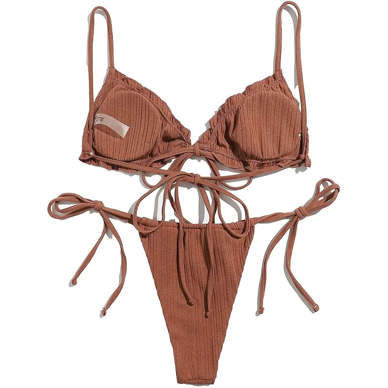 2-Piece Set: Thong Brazilian Bikini Swimsuit DailySale
