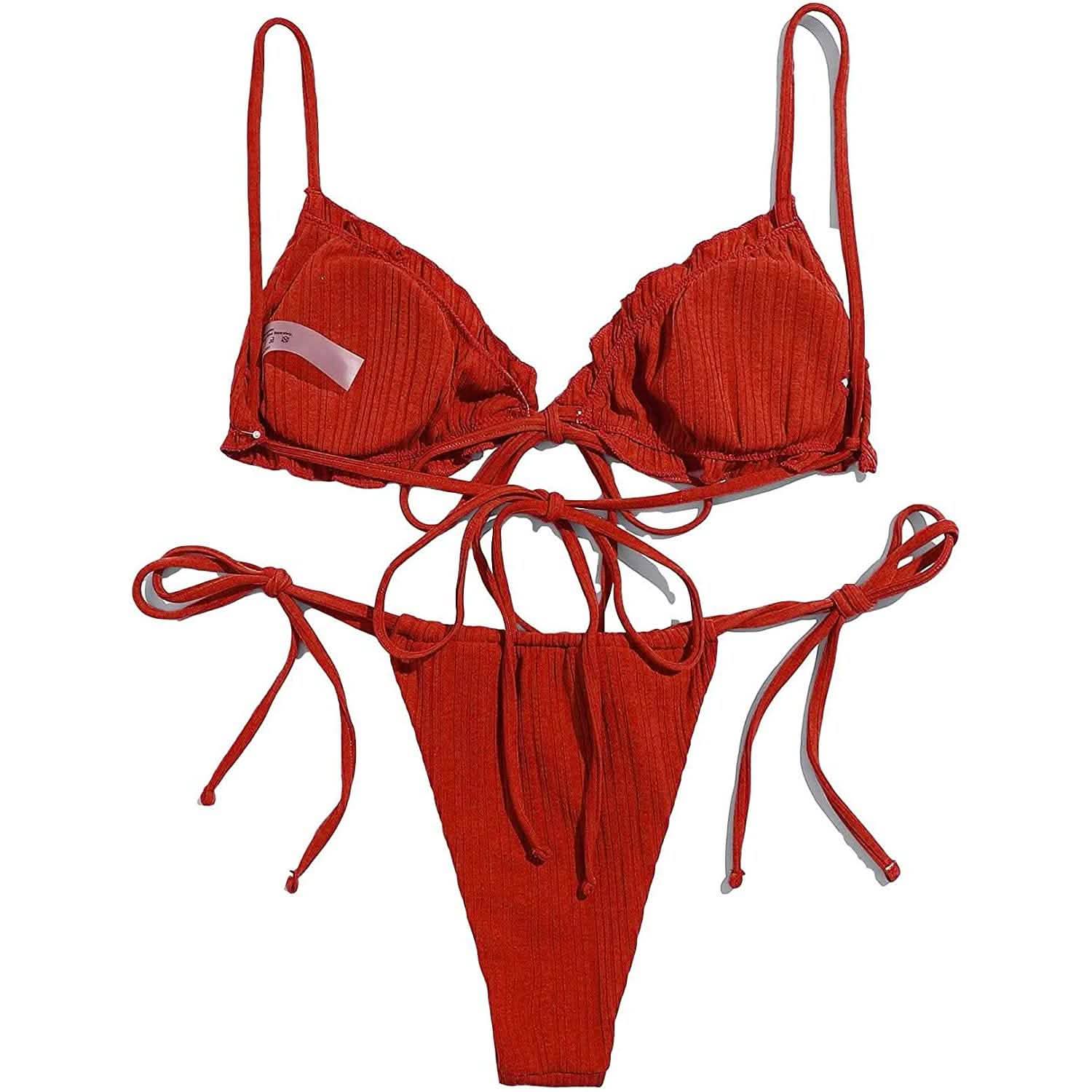 2-Piece Set: Thong Brazilian Bikini Swimsuit DailySale