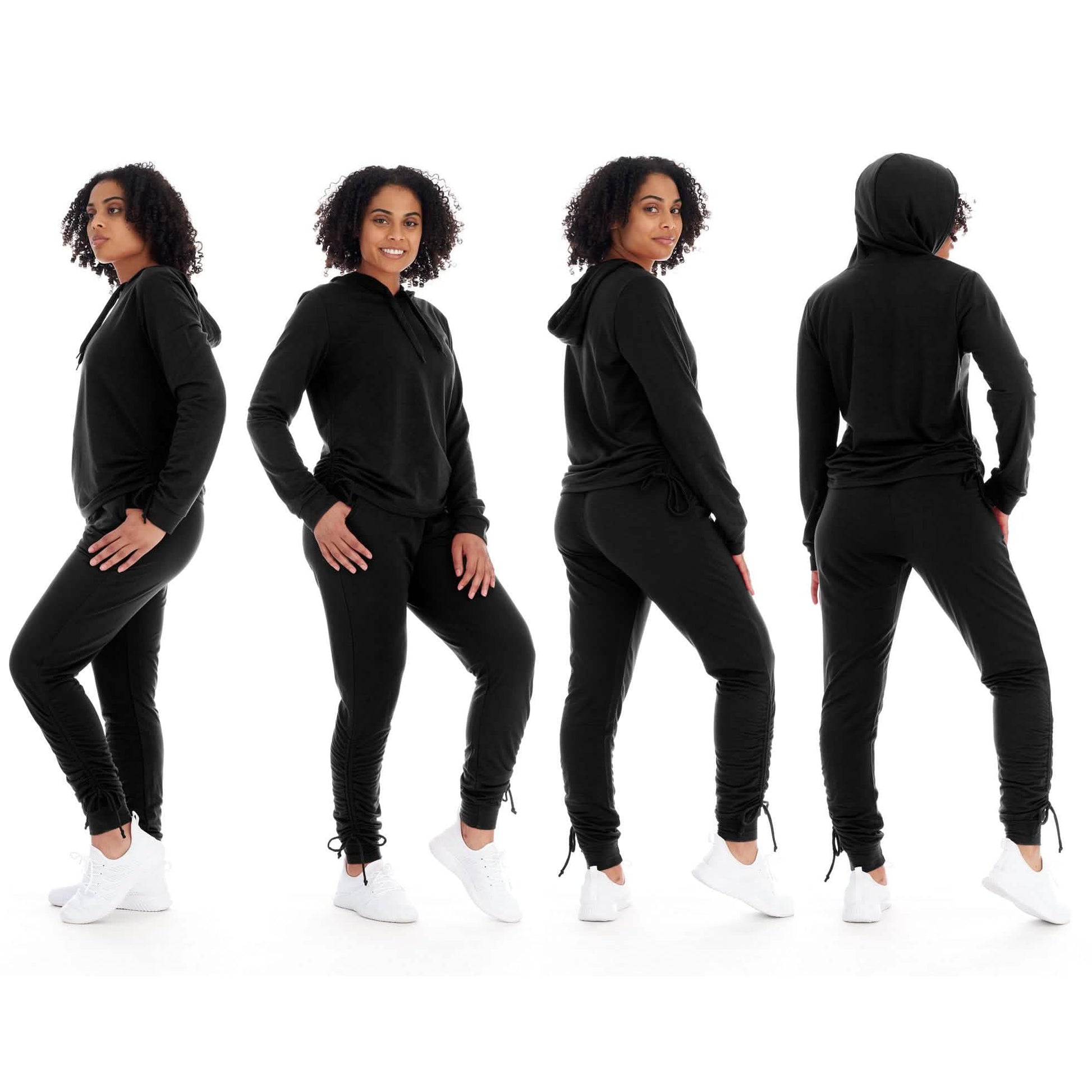 2-Piece Set: Women's Athleisure Fleece Jogger Sweatpants & Hoodie With Pockets Set DailySale