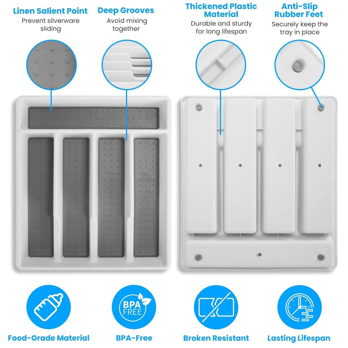 2-Piece: Silverware Utensil Organizer DailySale