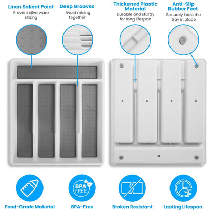 2-Piece: Silverware Utensil Organizer DailySale