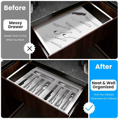 2-Piece: Silverware Utensil Organizer DailySale