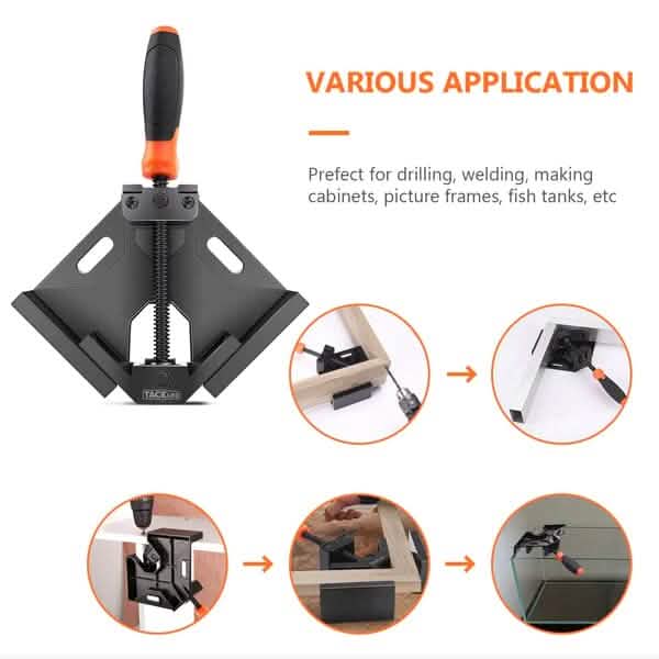 2-Piece: Single Handle 90° Right Angle Clamp DailySale