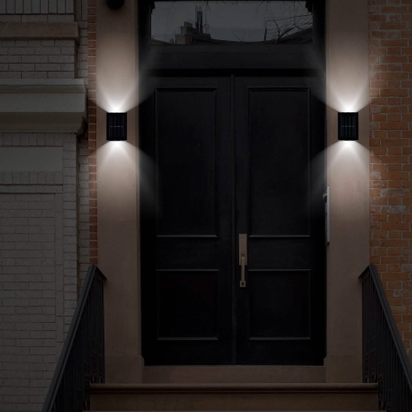 2-Piece: Solar Deck Outdoor Lights DailySale