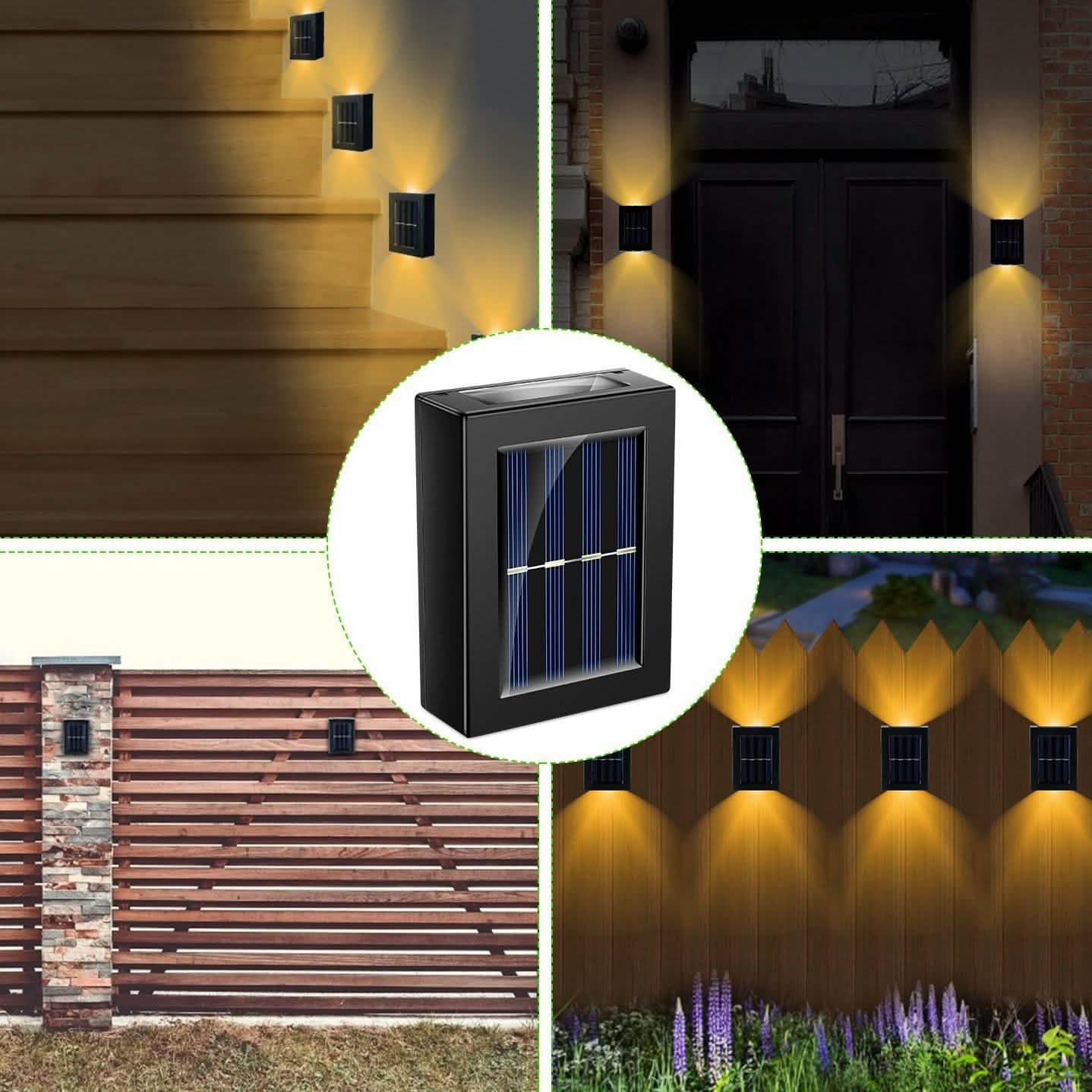 2-Piece: Solar Deck Outdoor Lights DailySale