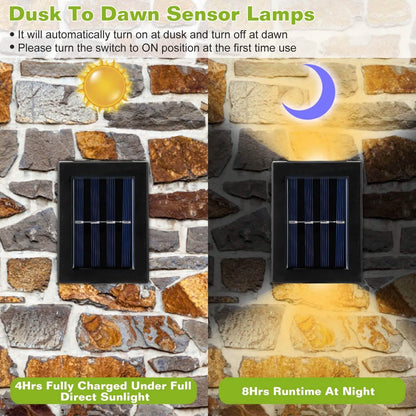 2-Piece: Solar Deck Outdoor Lights DailySale
