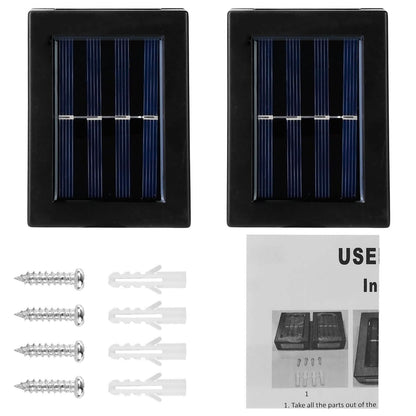 2-Piece: Solar Deck Outdoor Lights DailySale