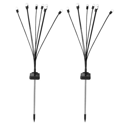 2-Piece: Solar Firefly Lights Swaying Decorative Pathway Lamp DailySale
