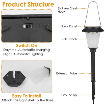 2-Piece: Solar Flame Torch Light DailySale