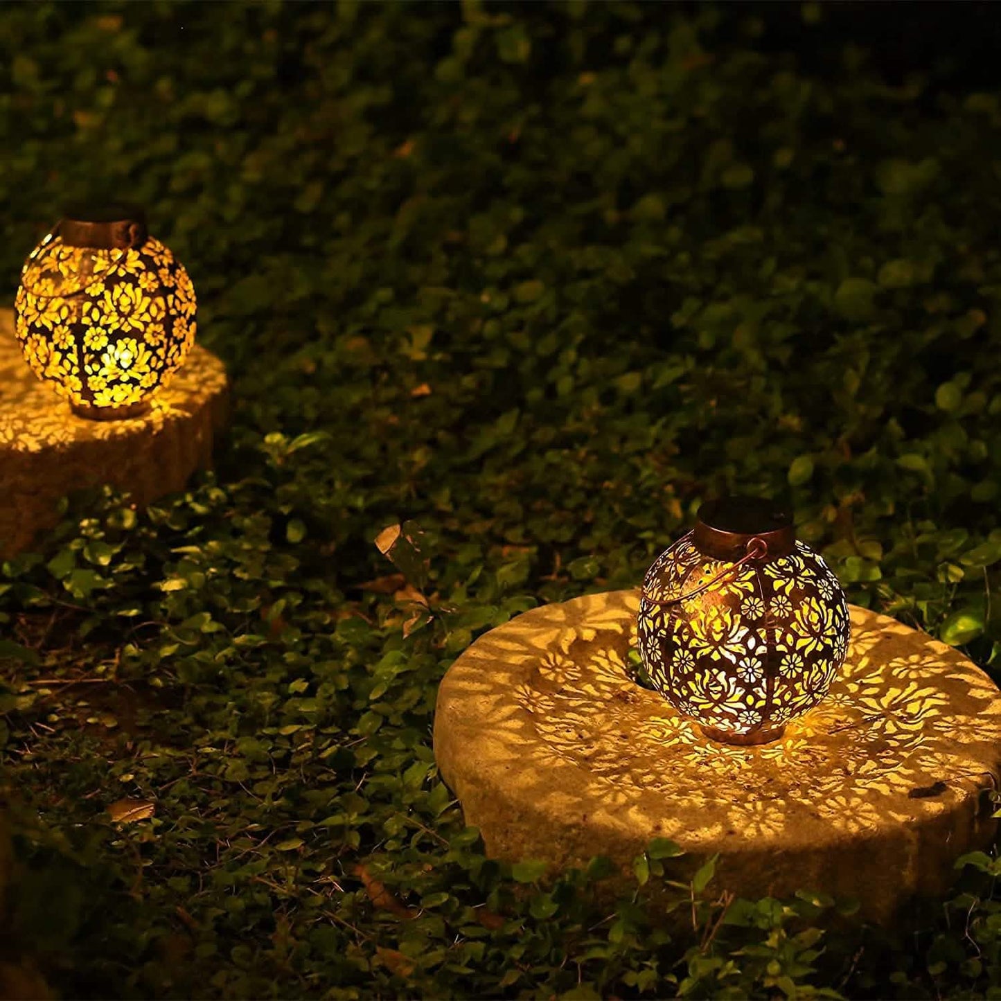 2-Piece: Solar Powered Hanging Lights DailySale