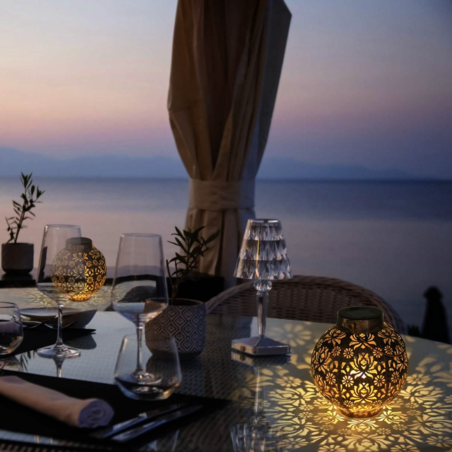2-Piece: Solar Powered Hanging Lights DailySale