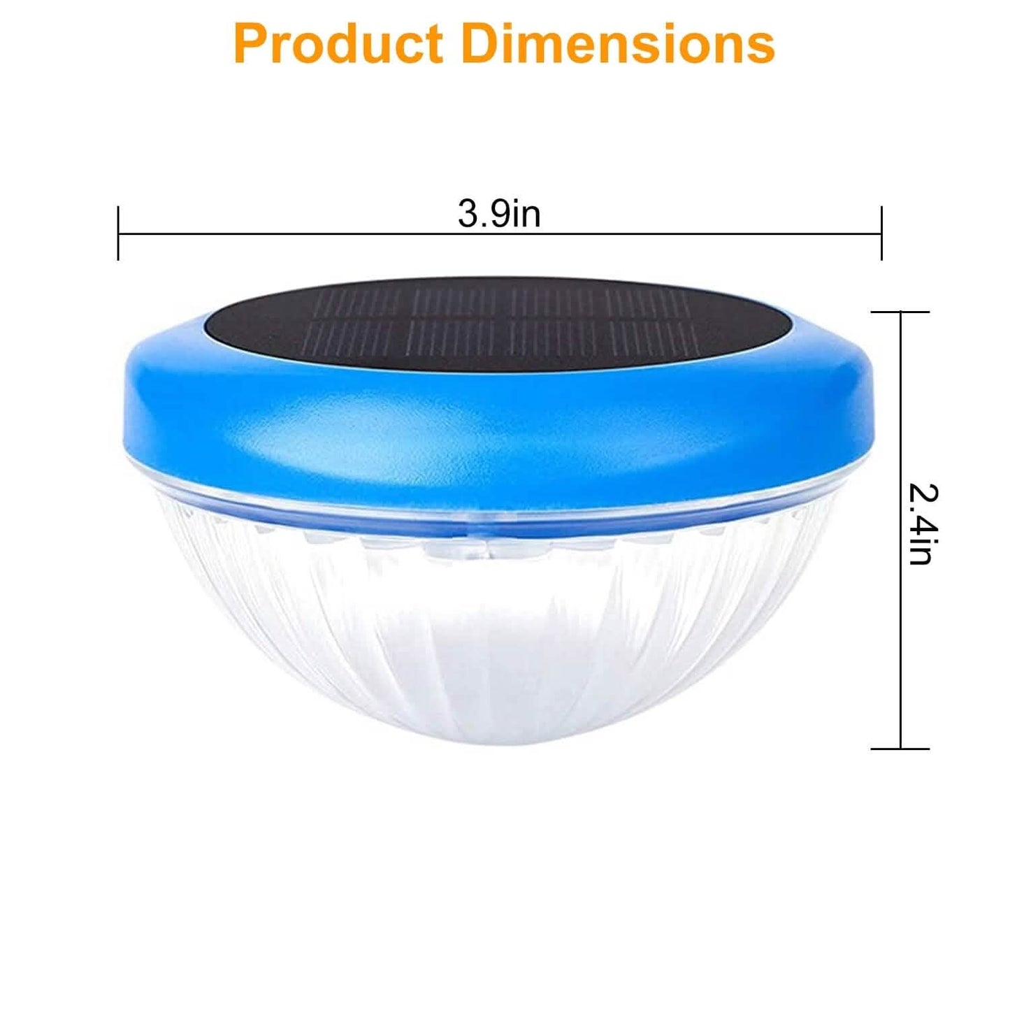2-Piece: Solar Powered LED Pool Light Gradient Multicolor Changing DailySale