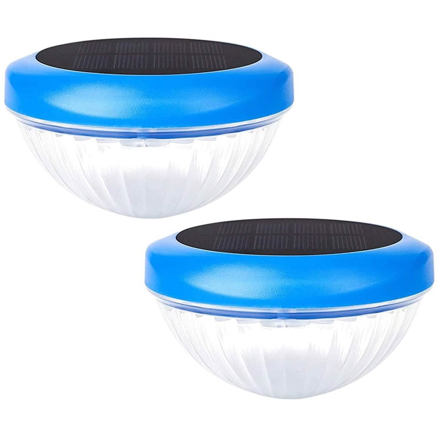 2-Piece: Solar Powered LED Pool Light Gradient Multicolor Changing DailySale