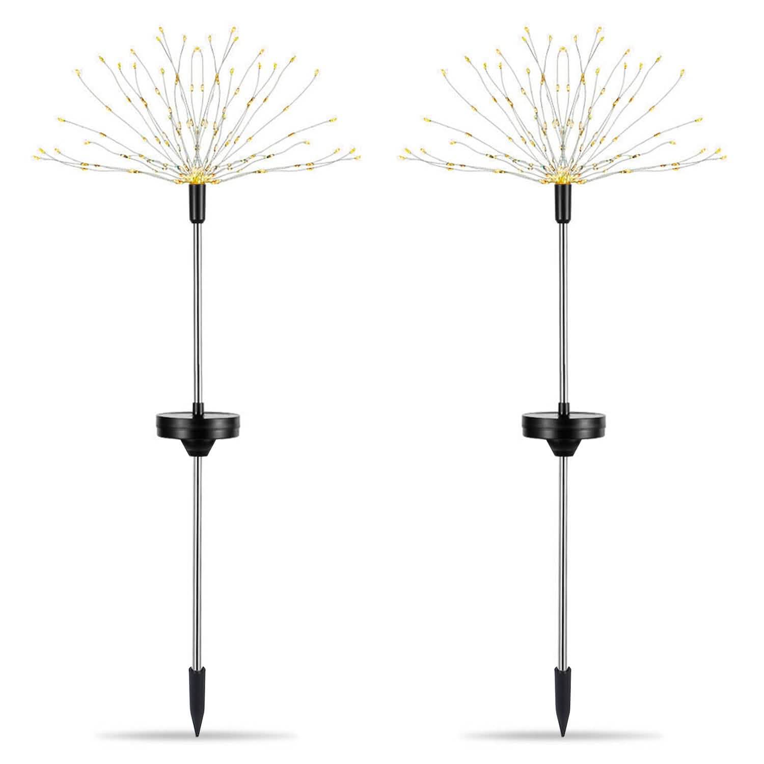 2-Piece: Solar Powered Starburst Garden Lights DailySale