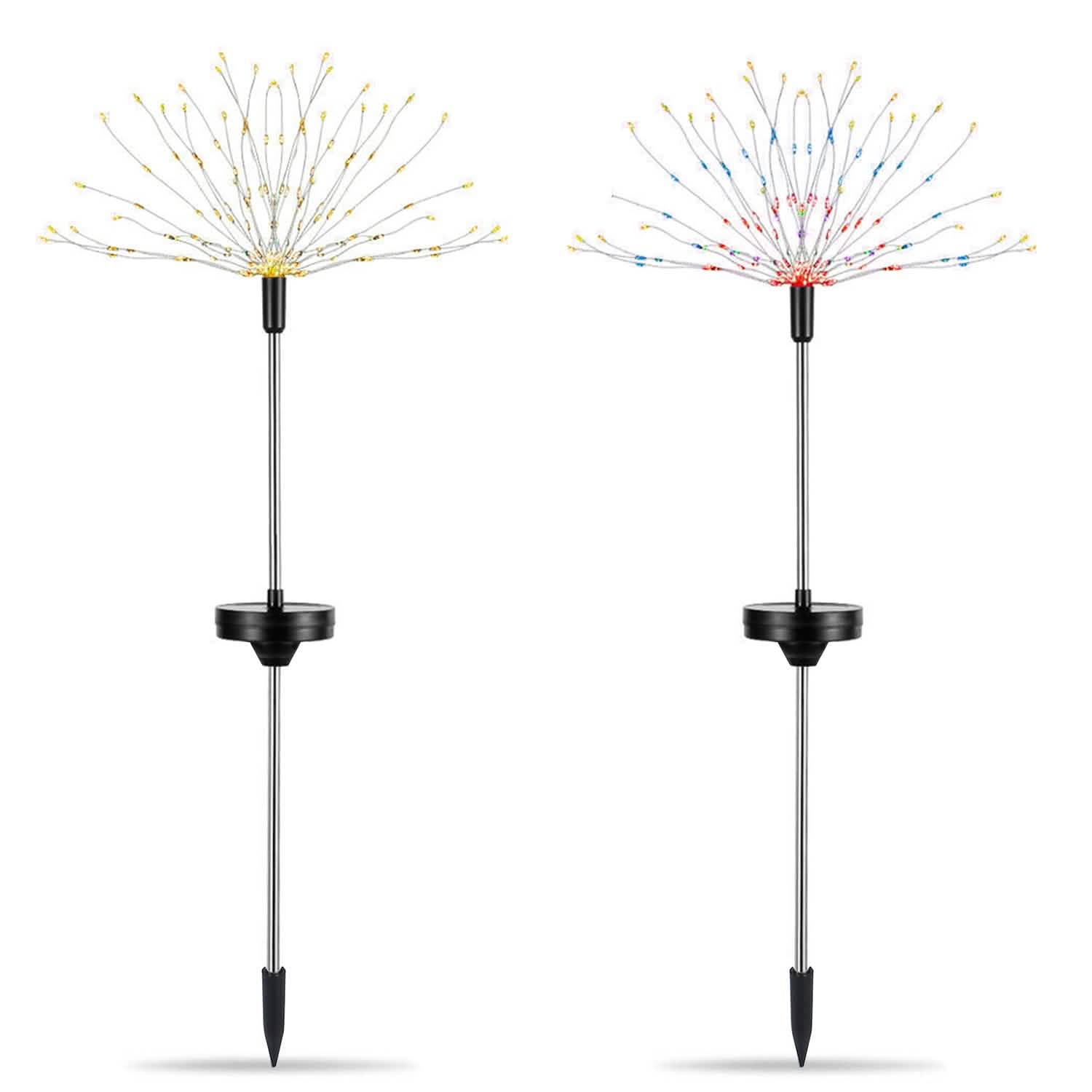 2-Piece: Solar Powered Starburst Garden Lights DailySale