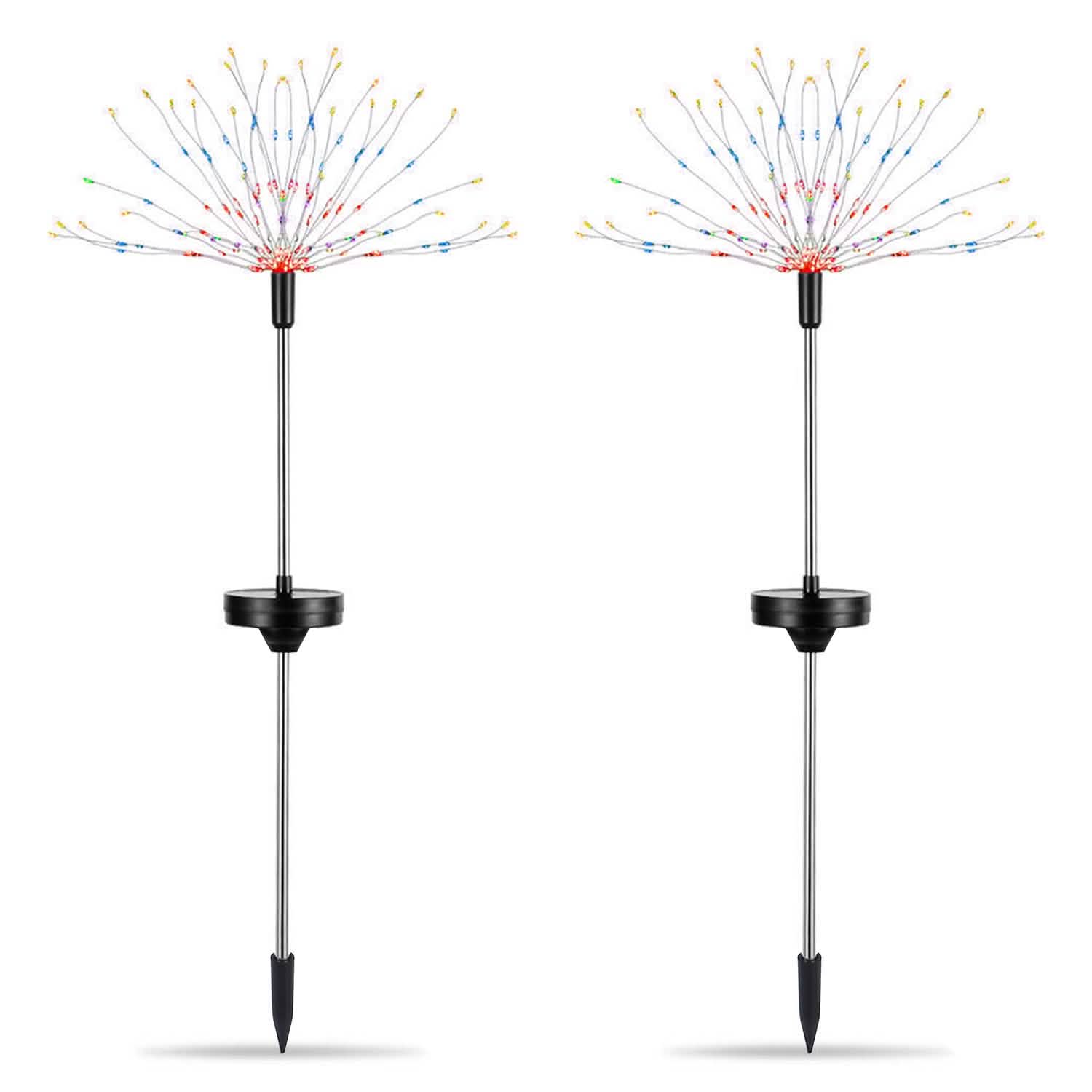 2-Piece: Solar Powered Starburst Garden Lights DailySale