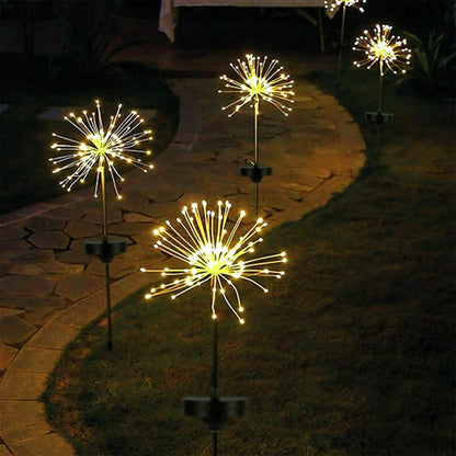 2-Piece: Solar Powered Starburst Garden Lights DailySale