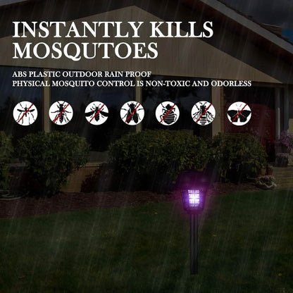 2-Piece: Solar Waterproof Outdoor Bug and Mosquito Zapper DailySale