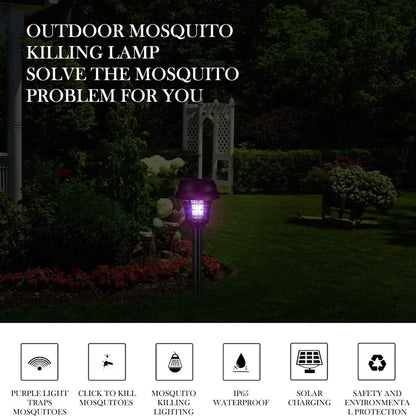 2-Piece: Solar Waterproof Outdoor Bug and Mosquito Zapper DailySale