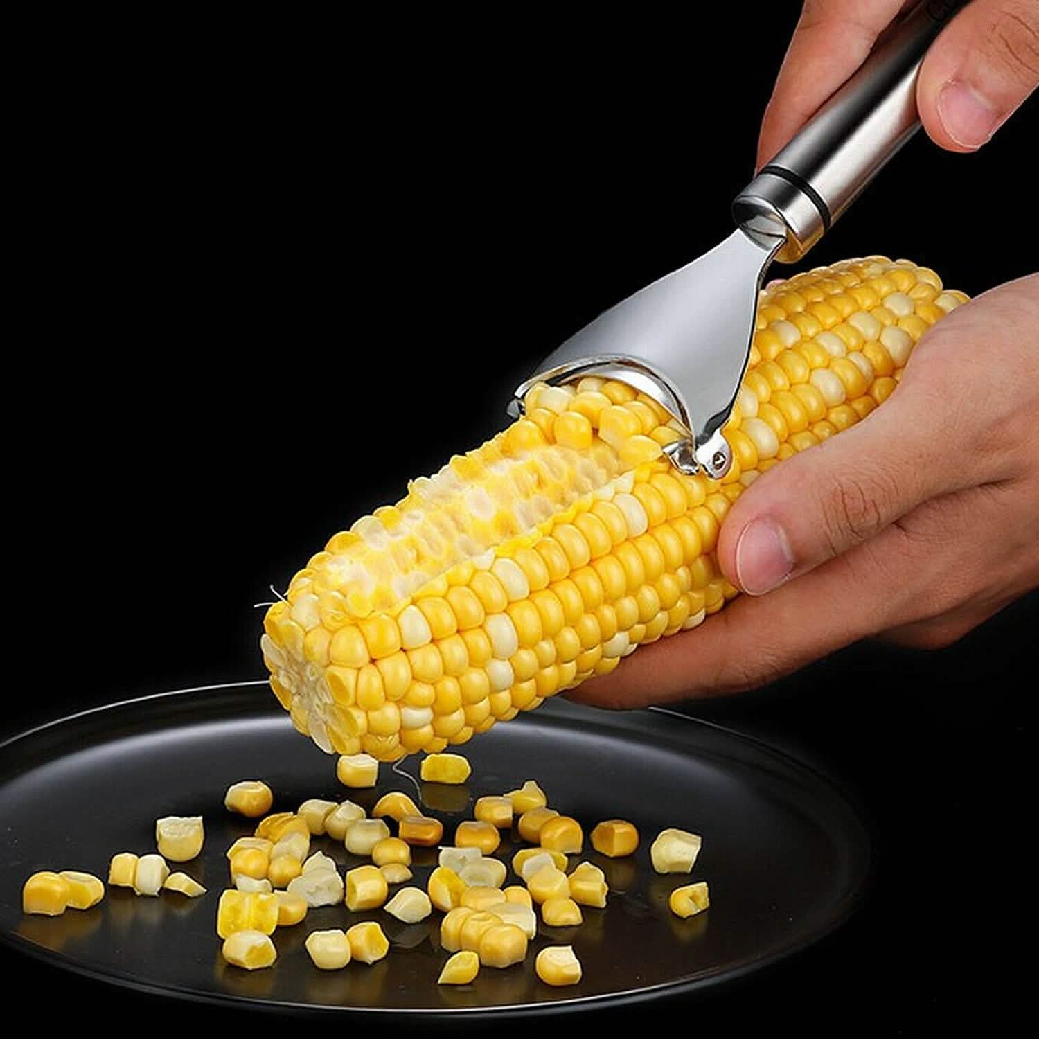 2-Piece: Stainless Steel Corn Cob Peelers DailySale