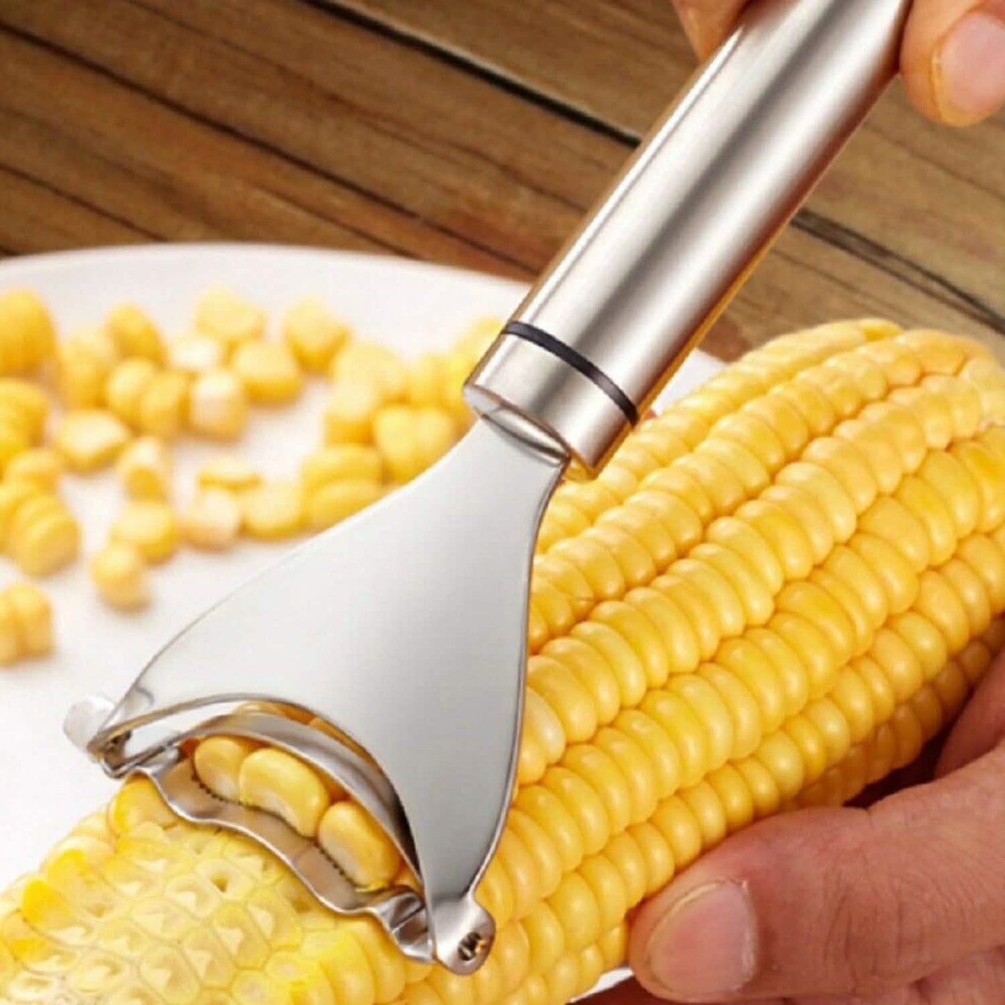 2-Piece: Stainless Steel Corn Cob Peelers DailySale
