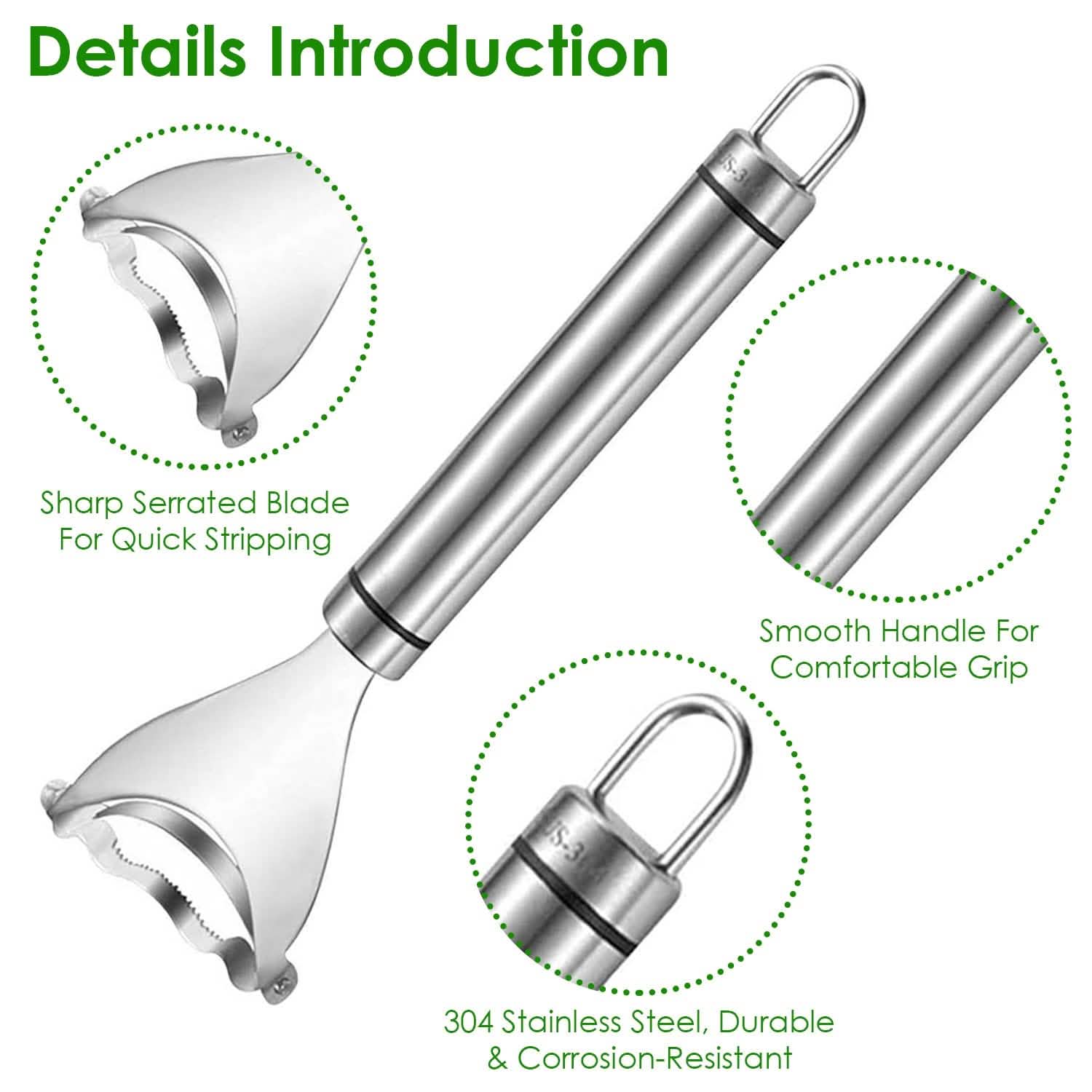2-Piece: Stainless Steel Corn Cob Peelers DailySale