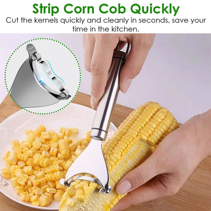 2-Piece: Stainless Steel Corn Cob Peelers DailySale