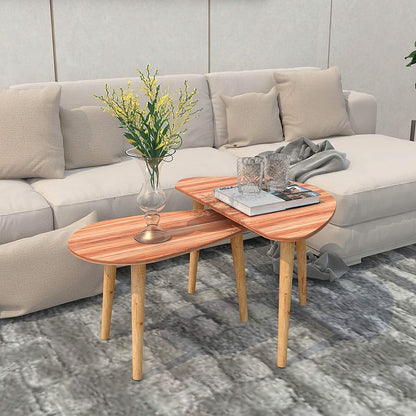 2-Piece: Teardrop Nesting Coffee Tables DailySale