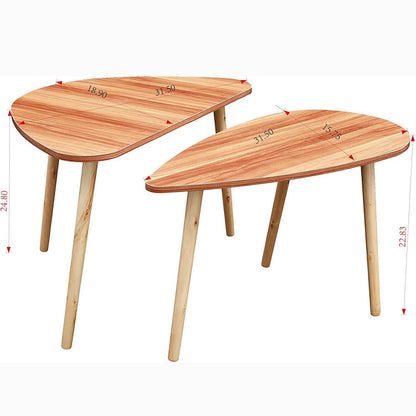 2-Piece: Teardrop Nesting Coffee Tables DailySale
