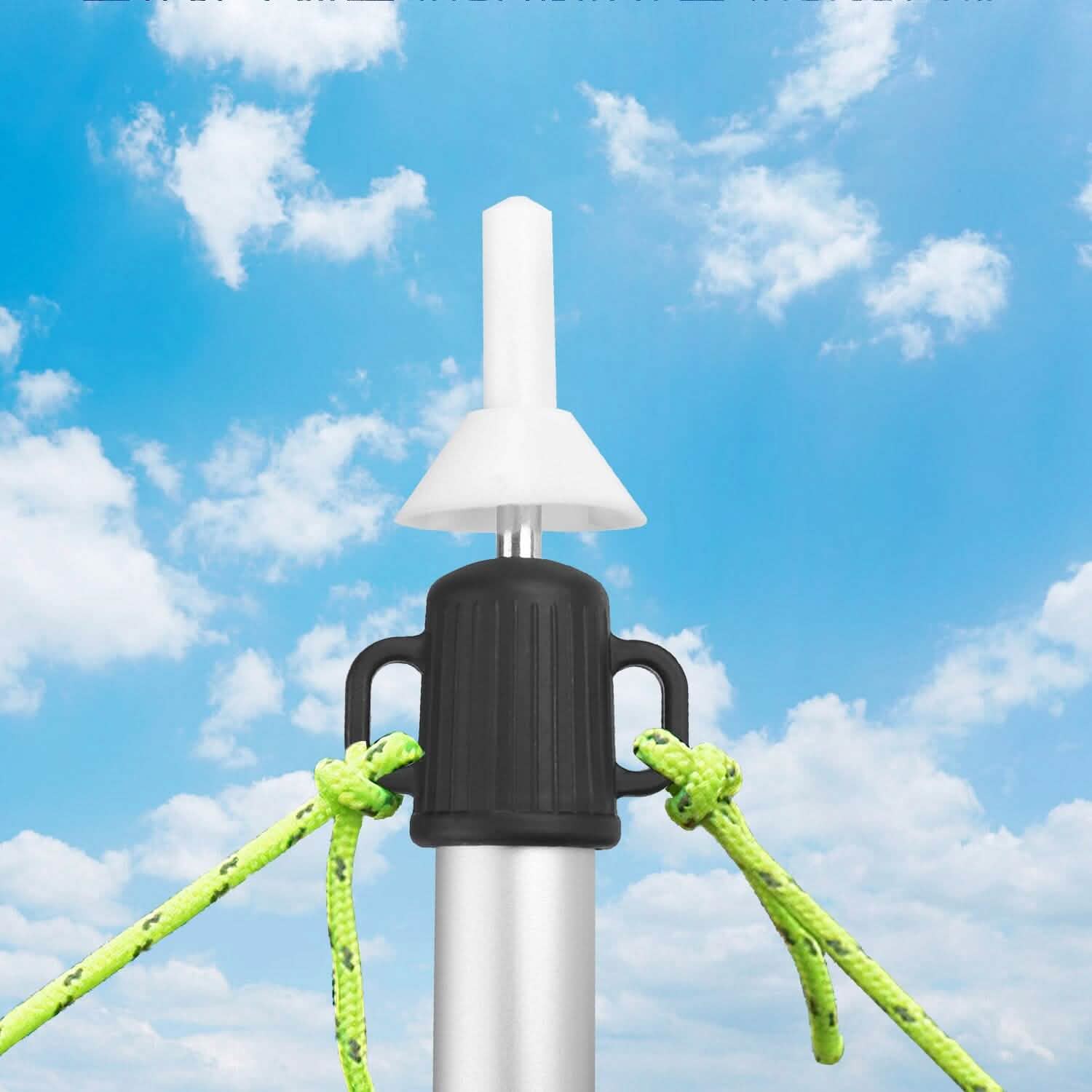 2-Piece: Telescoping Tarp Poles Portable Aluminum Awning Poles DailySale