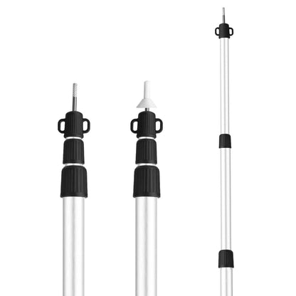 2-Piece: Telescoping Tarp Poles Portable Aluminum Awning Poles DailySale