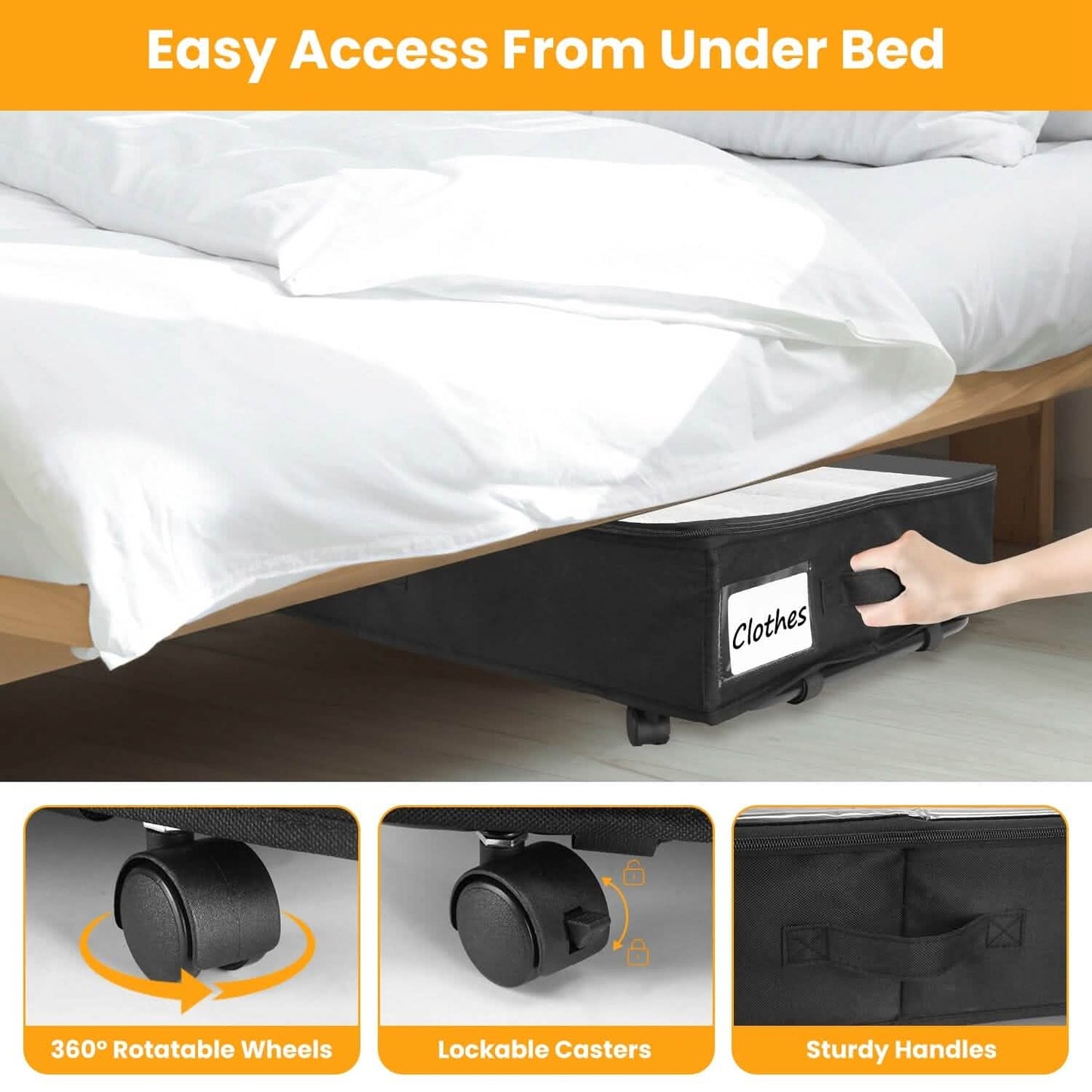 2-Piece: Under Bed Storage Container DailySale