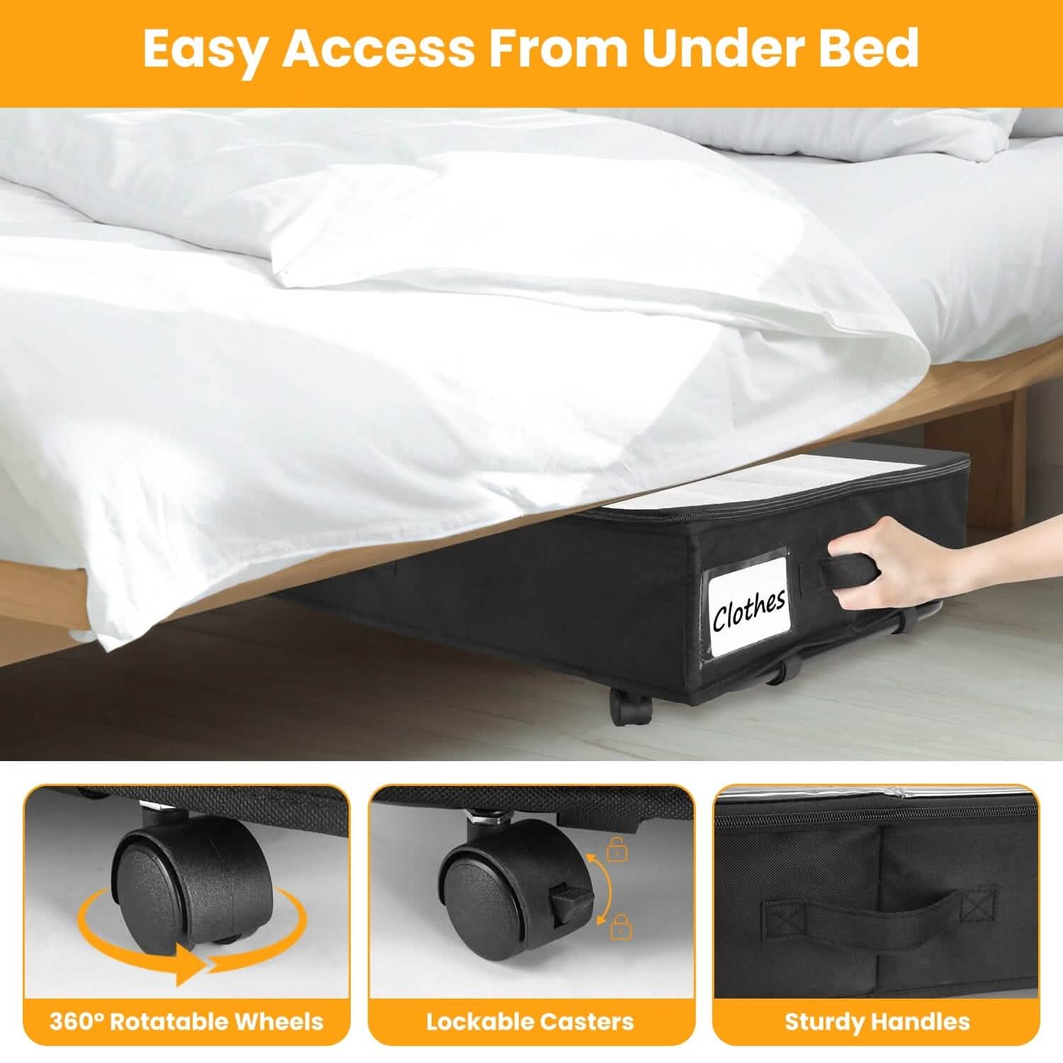 2-Piece: Under Bed Storage Container DailySale