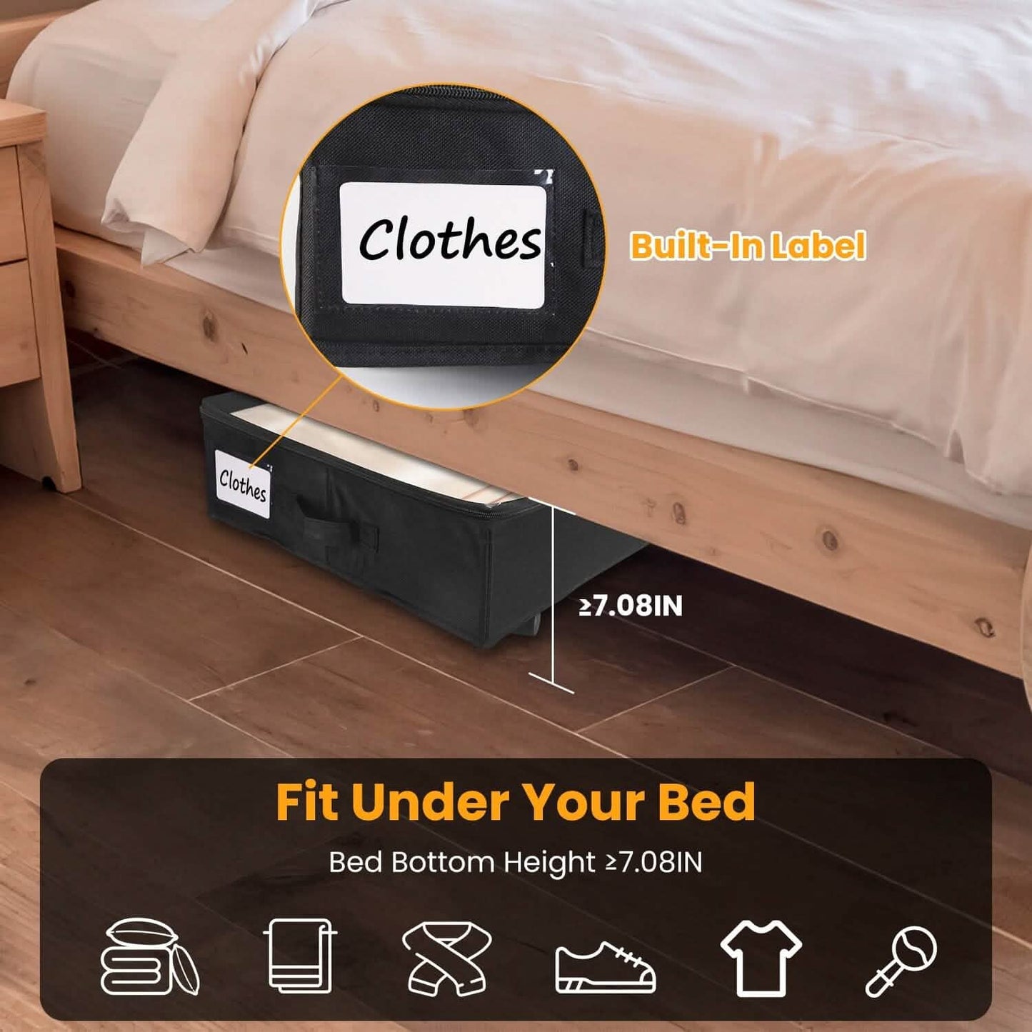 2-Piece: Under Bed Storage Container DailySale