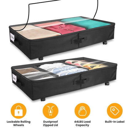 2-Piece: Under Bed Storage Container DailySale