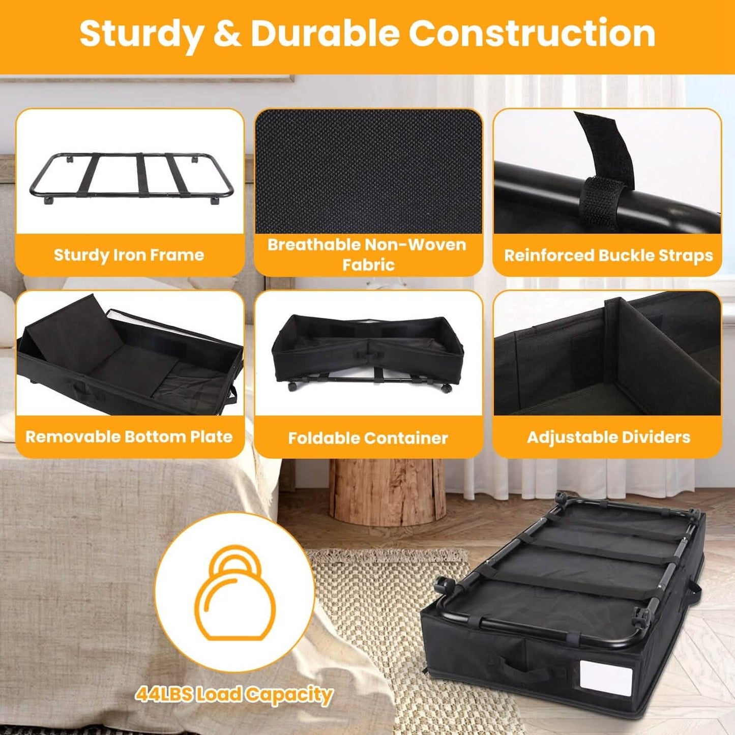 2-Piece: Under Bed Storage Container DailySale