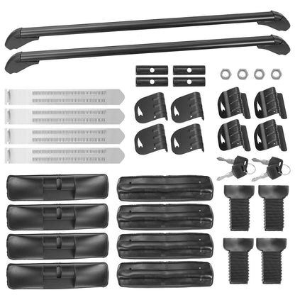 2-Piece: Universal 110CM/43-Inch Car Roof Rack Cross Bar DailySale