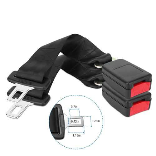 2-Piece: Universal 14” Car Seat Belt Extender DailySale