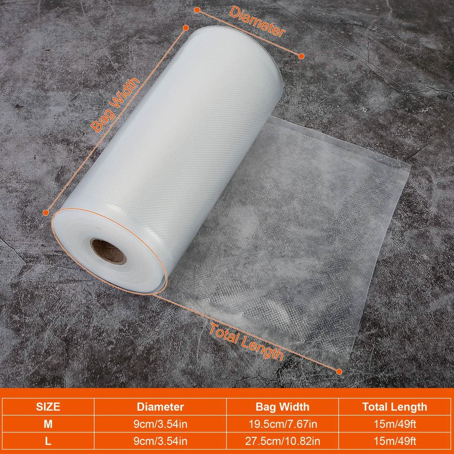2-Piece: Vacuum Sealer Bag Rolls DailySale