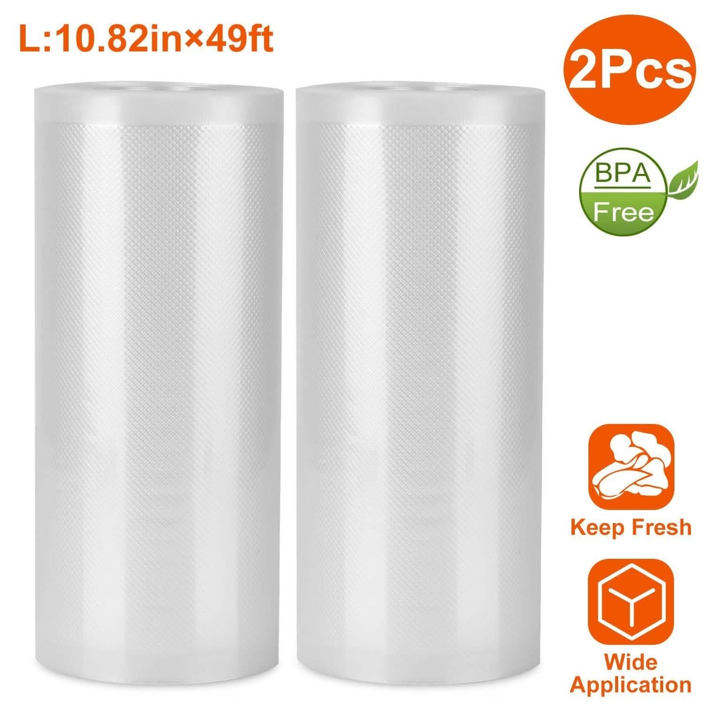 2-Piece: Vacuum Sealer Bag Rolls DailySale