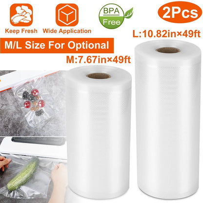 2-Piece: Vacuum Sealer Bag Rolls DailySale